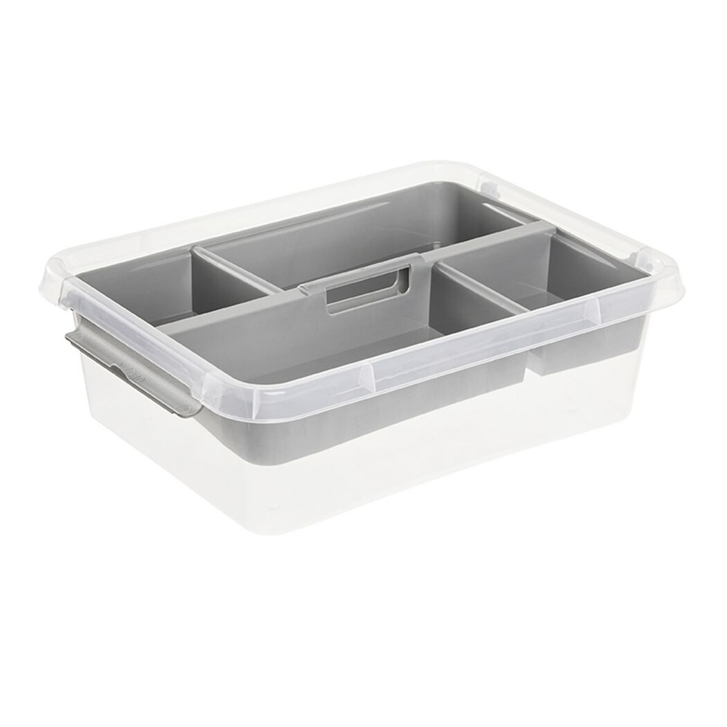 Graue Clipbox 'Lara' 1,15 Liter