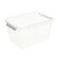 Clipbox 'Lara' natural transparent 19,5 x 15 x 11 cm 2 l mit Deckel