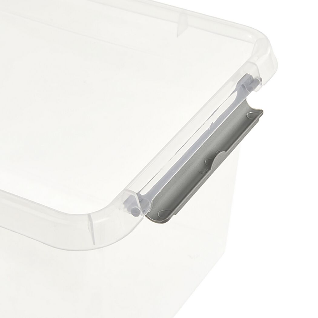 Verschluss einer durchsichtigen Clipbox