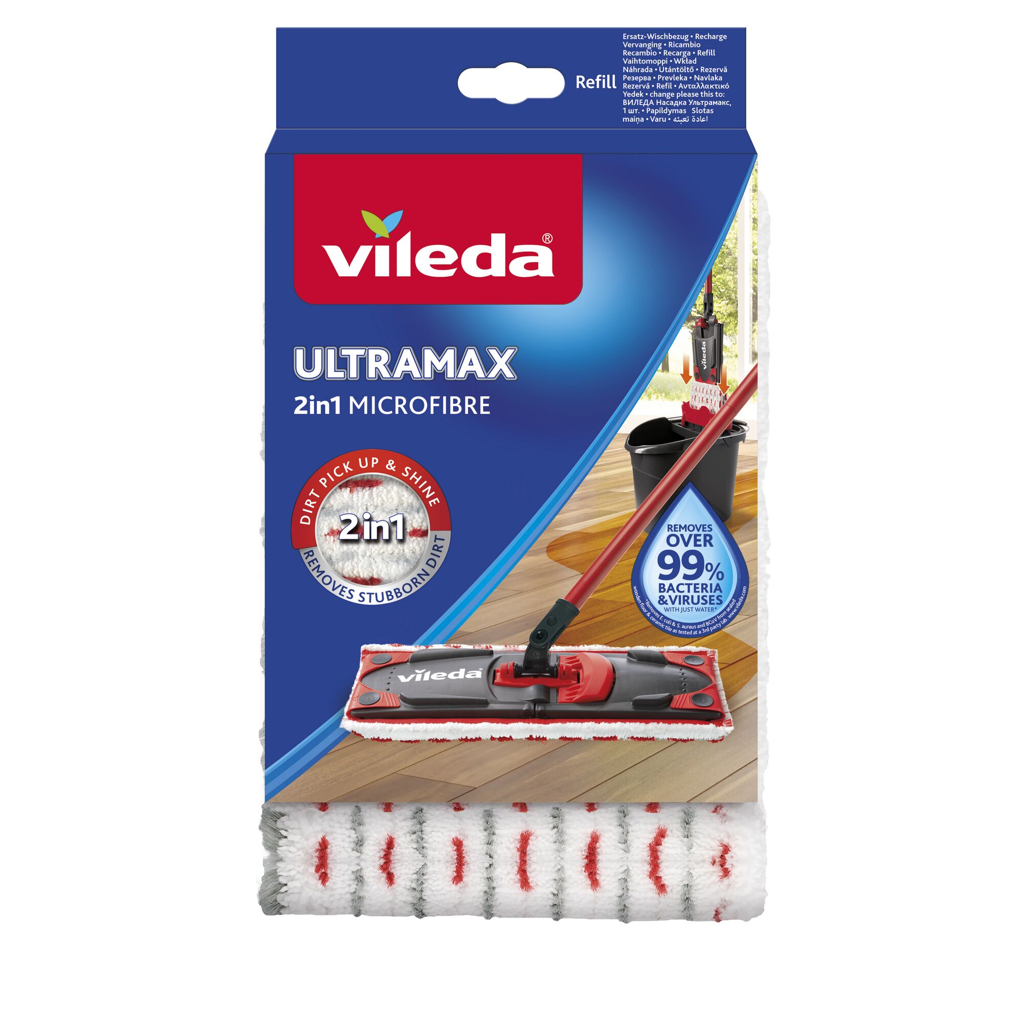 Vileda Ultramax 2in1 Microfaser Wischbezug