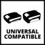 Zwei Akkus nebeneinander. Universal Compatible.