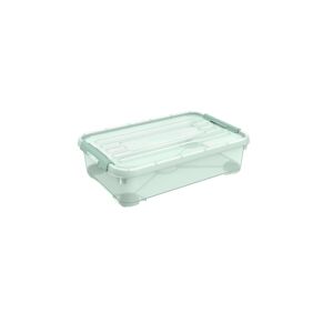 Unterbett-Aufbewahrungsbox 'Handy+' transluzent grün 39,6 x 16 x 59,6 cm 25 l
