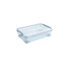 Unterbett-Aufbewahrungsbox 'Handy+' transluzent blau 39,6 x 16 x 59,6 cm 25 l
