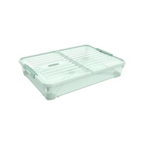 Unterbett-Aufbewahrungsbox 'Handy+' transluzent grün 59,7 x 16 x 79,6 cm 50 l