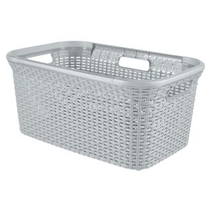 Wäschekorb 'Style Recycling' hellgrau 38 x 27 x 59,2 cm 45 l