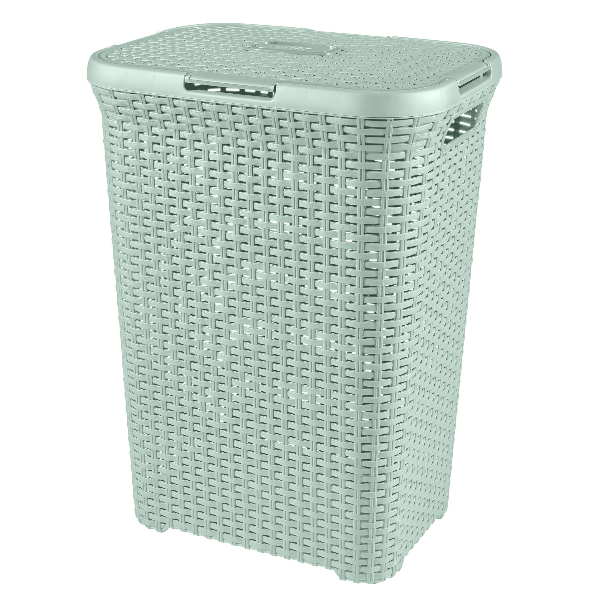 Grüne Wäschebox mit Deckel