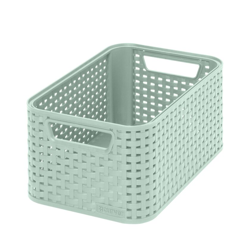 Grüner Plastikkorb