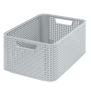 Aufbewahrungskorb 'Style Recycling Box M' hellgrau 28,7 x 17 x 38,6 cm 18 l