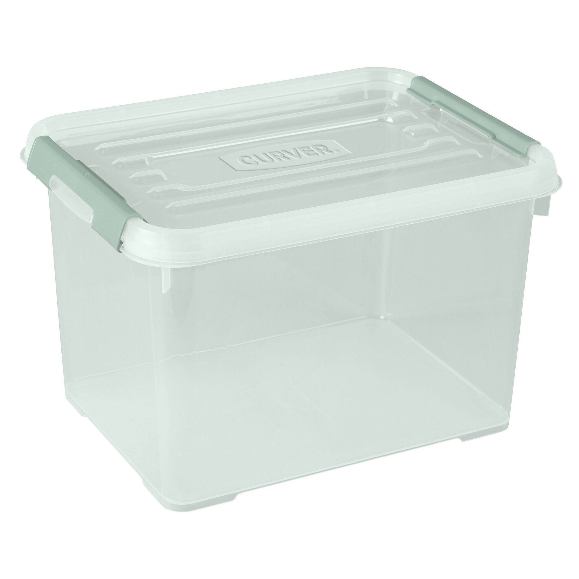 Leere transparente Aufbewahrungsbox