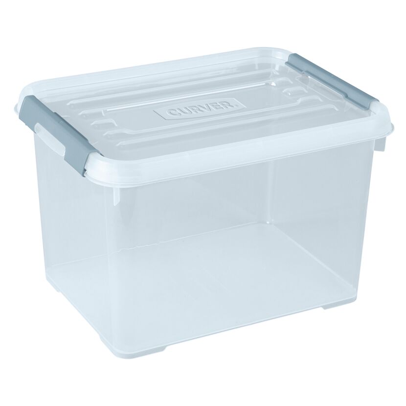 Leere durchsichtige Plastikbox