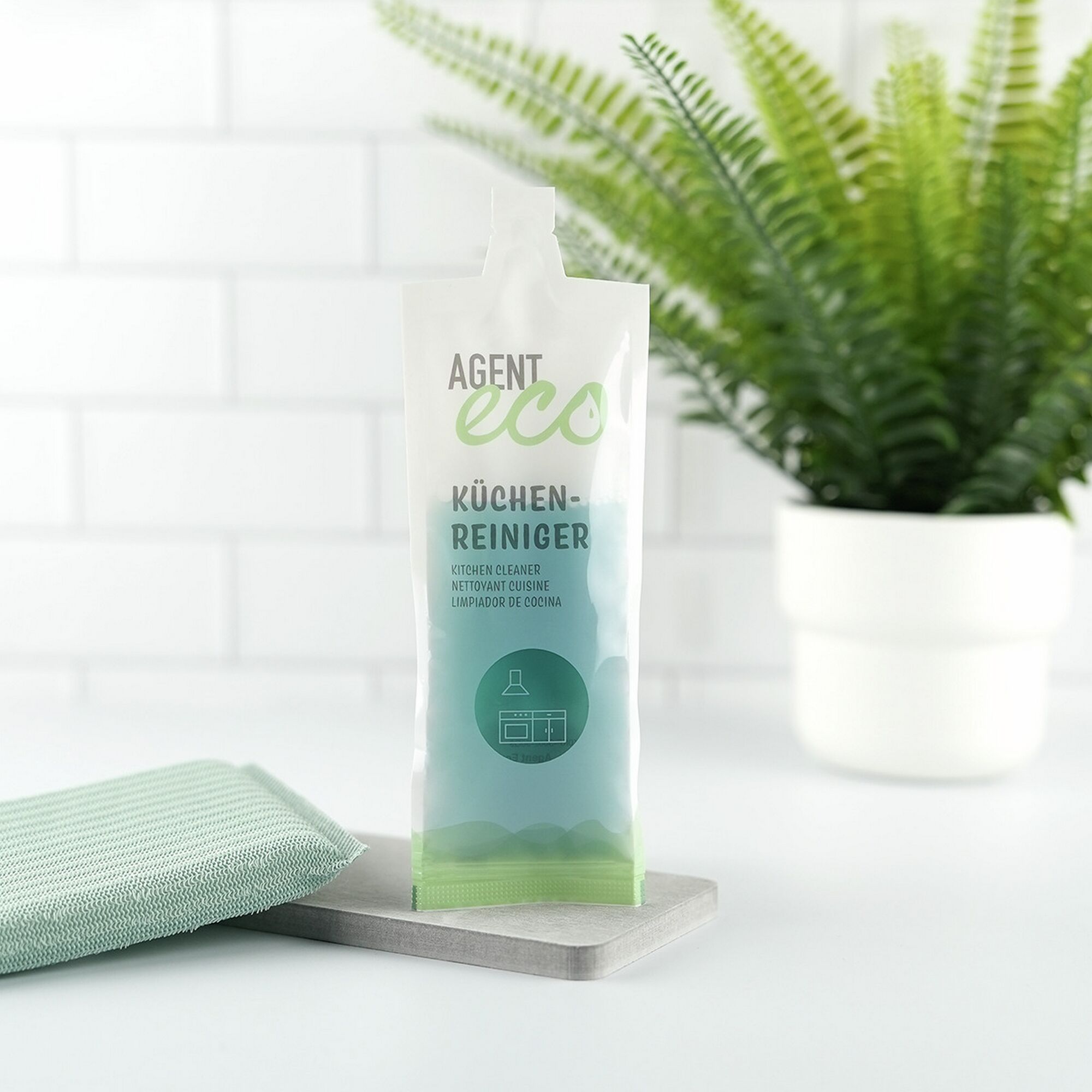 Nachfüllbeutel Küchenreiniger und Schwamm