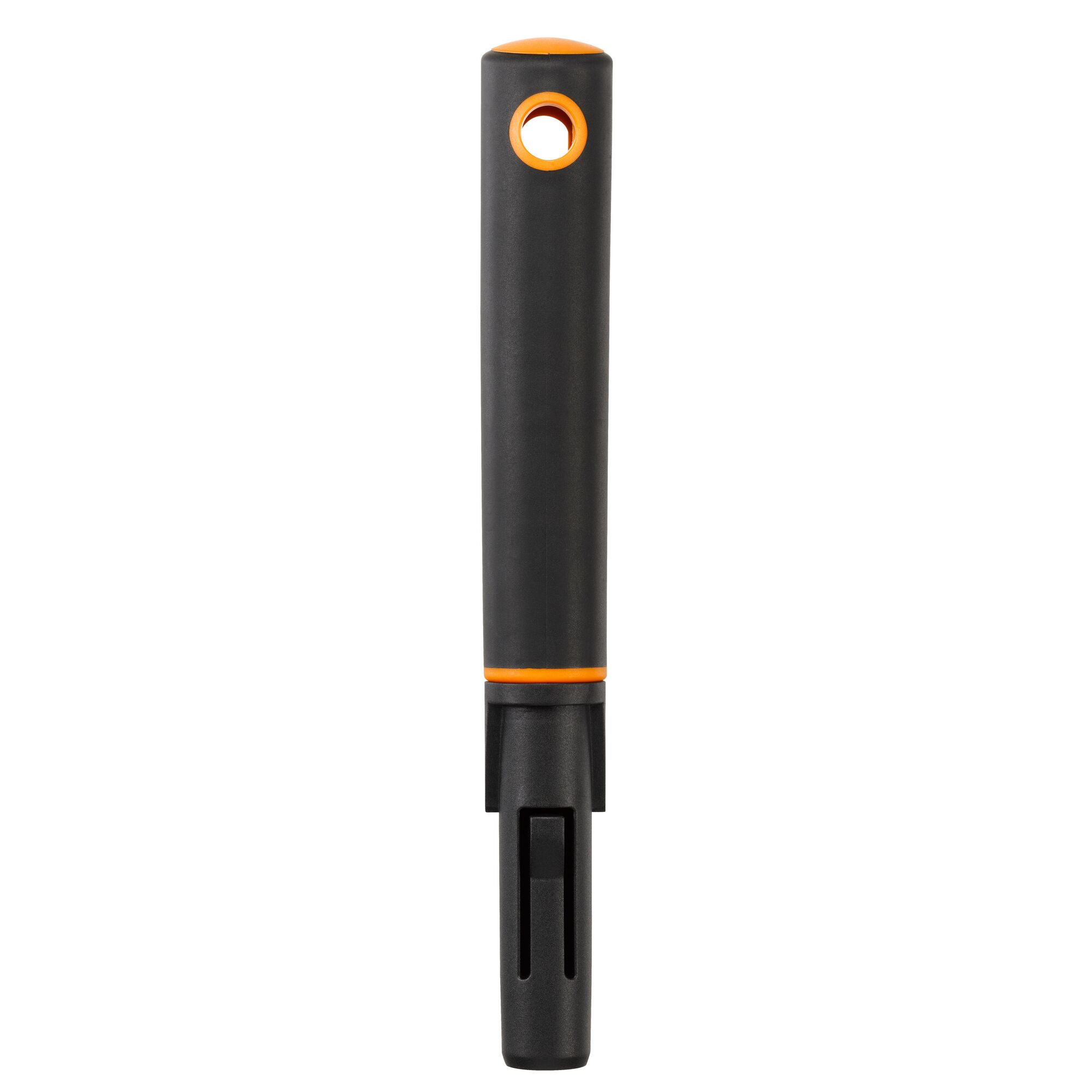 Schwarzer Handgriff QuikFit mit orangefarbenen Details