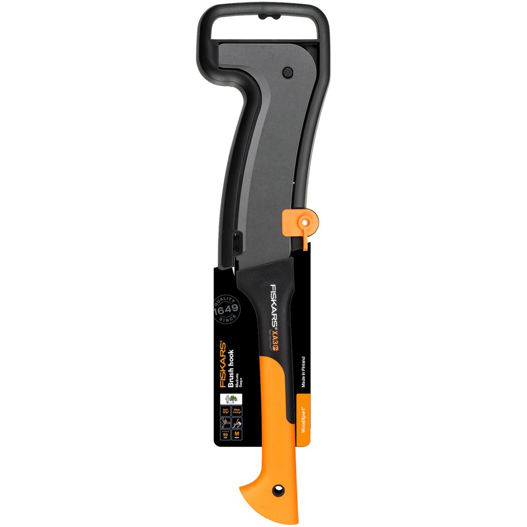 Fiskars Machete WoodXpert XA3 mit orangefarbenem Griff