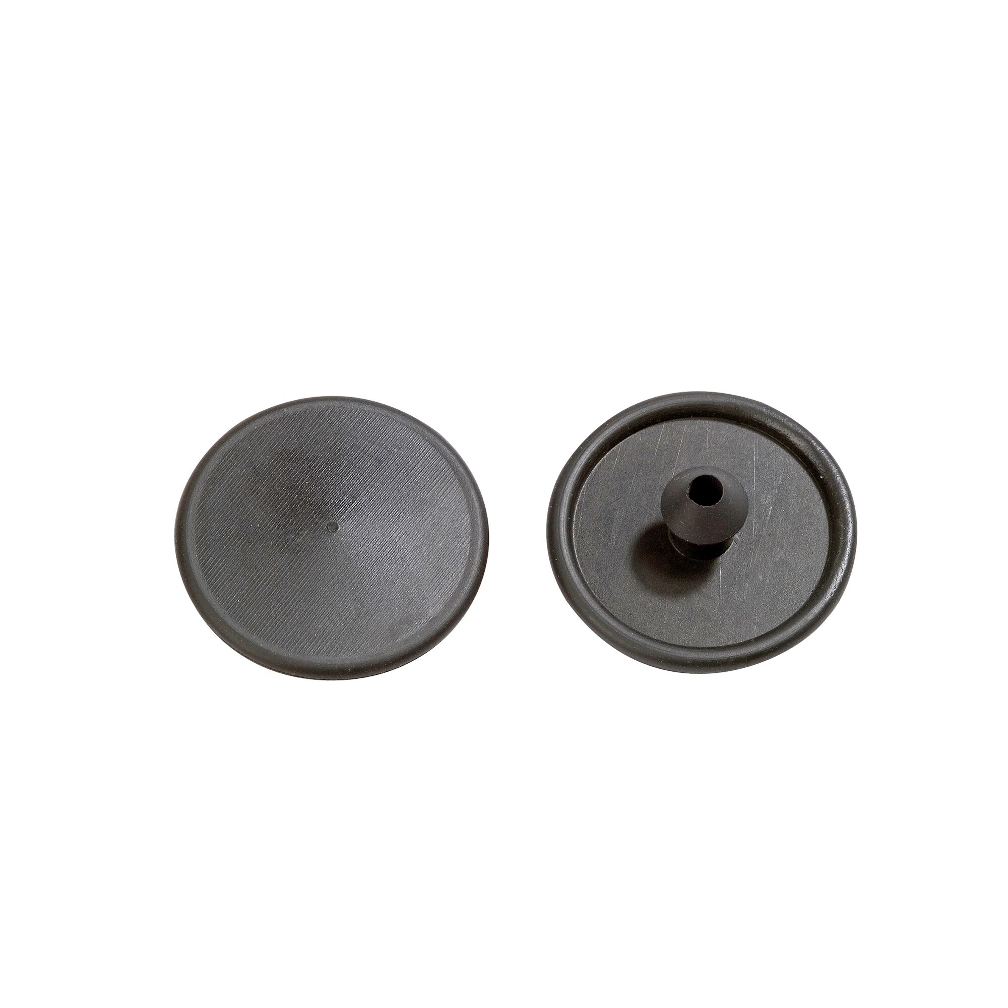 Zwei schwarze Ventilmembranen