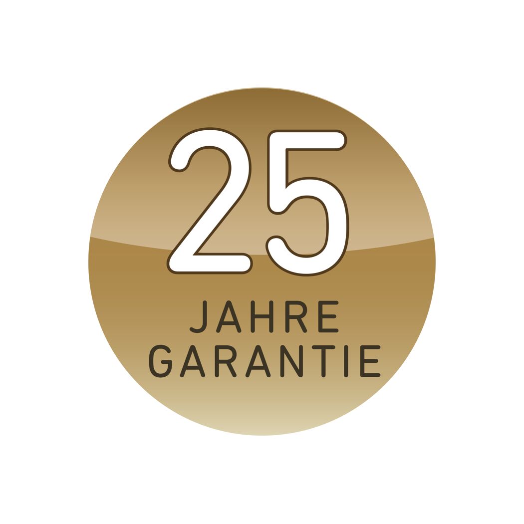 25 Jahre Garantie