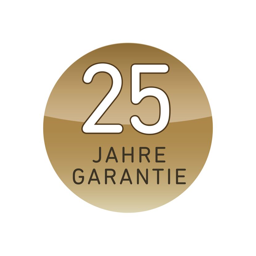 25 Jahre Garantie