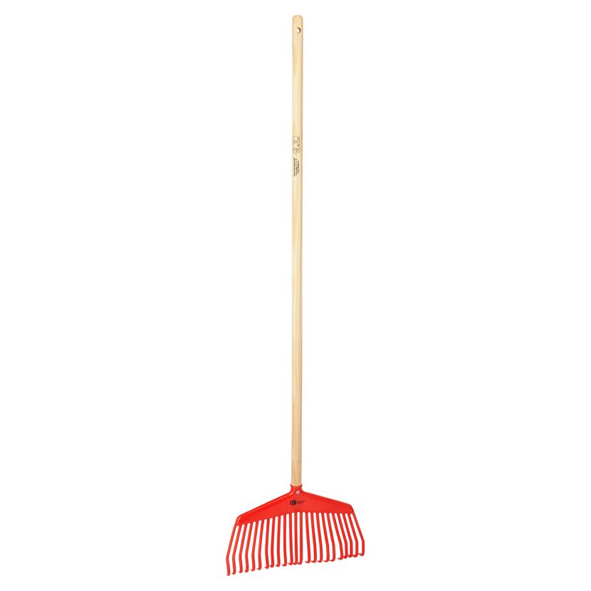 Roter Laubbesen mit Holzstiel