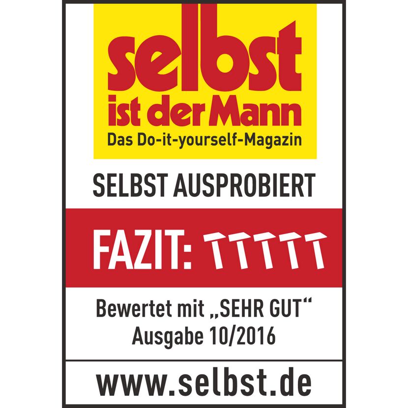 selbst ist der Mann Auszeichnung "Sehr gut"