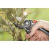 Person schneidet mit Gartenschere einen Ast