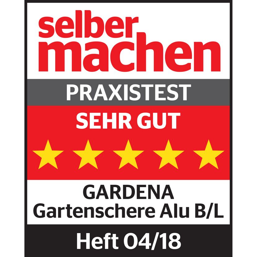 GARDENA Gartenschere Alu B/L: Praxistest "Sehr gut" (Heft 04/18)