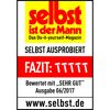 selbst ist der Mann Auszeichnung "Sehr gut"
