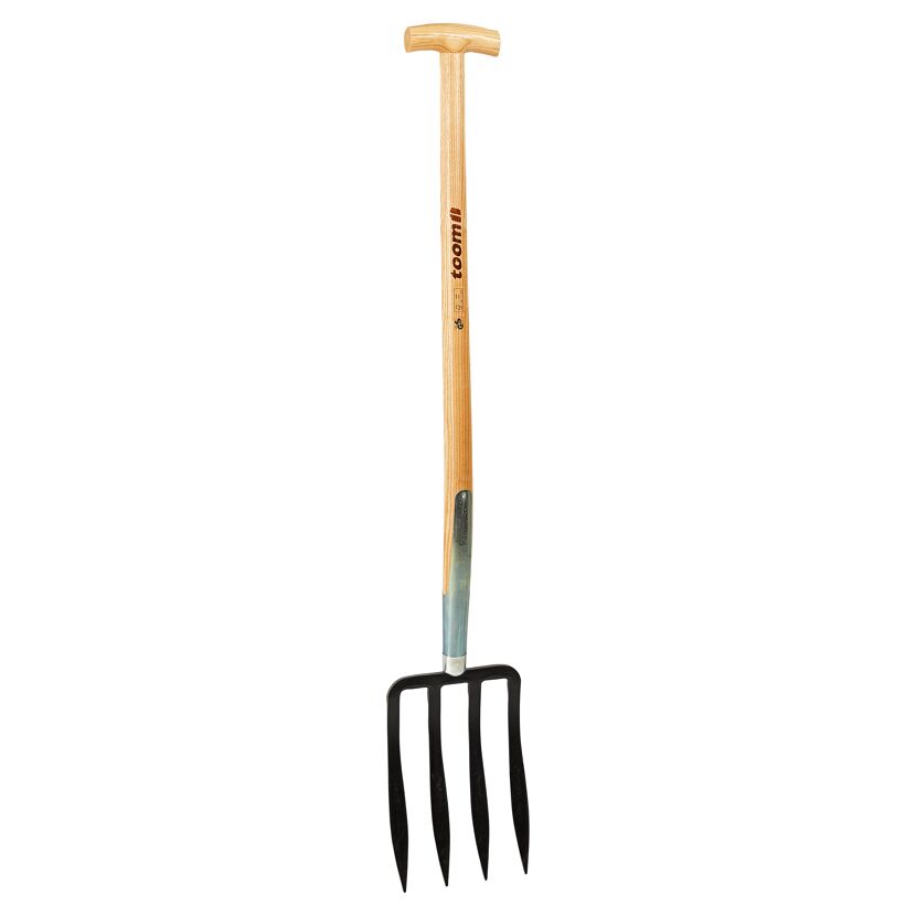 Spatengabel mit Holzstiel