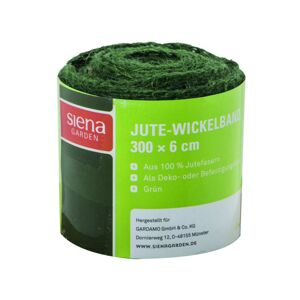 Jute-Wickelband grün, 300 x 6 cm