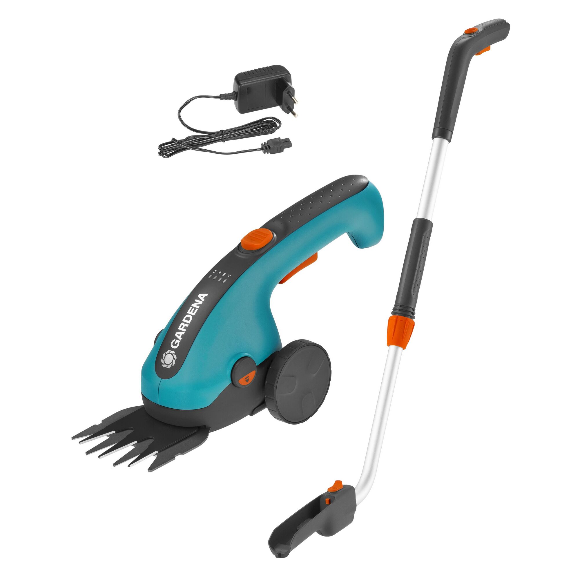 Gardena Akku-Grasschere ClassicCut mit Stiel und Ladegerät