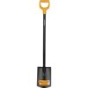 Schwarzer Spaten Solid mit orangem D-Griff von Fiskars