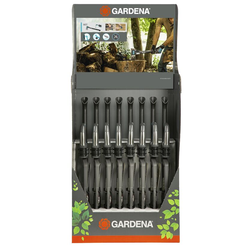 Gardena Spaltaxt 1600S im Verkaufsdisplay
