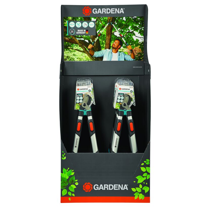 Gardena Astschere TeleCut 650-900 B im Verkaufsdisplay