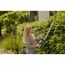 Person schneidet Hecke mit Akku-Heckenschere