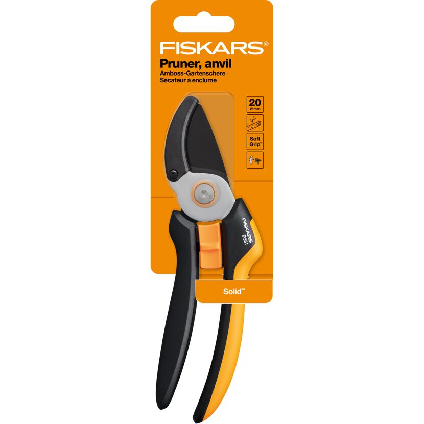 Fiskars Amboss-Gartenschere P361