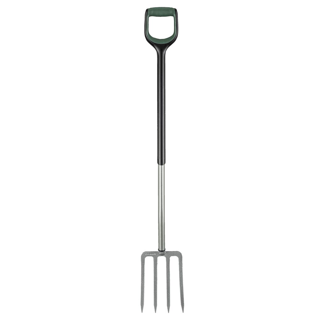 Premium-Spatengabel L Carbonstahl 4 Zinken 120 cm