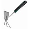 Premium-Hand-Doppelhacke Carbonstahl 3 Zinken 35 cm