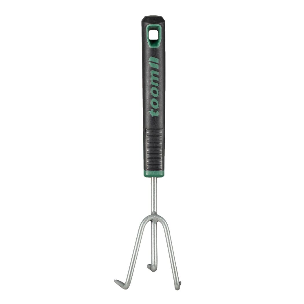 Premium-Handgrubber Carbonstahl 3 Zinken 33 cm