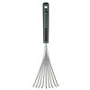 Premium-Hand-Fächerbesen Carbonstahl 9 Zinken 43 cm