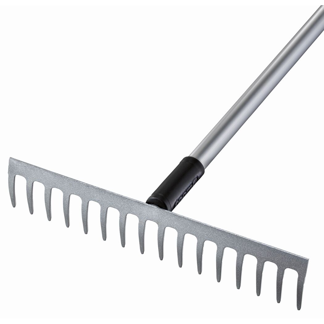 Premium-Rechen Carbonstahl 16 Zinken 155 cm