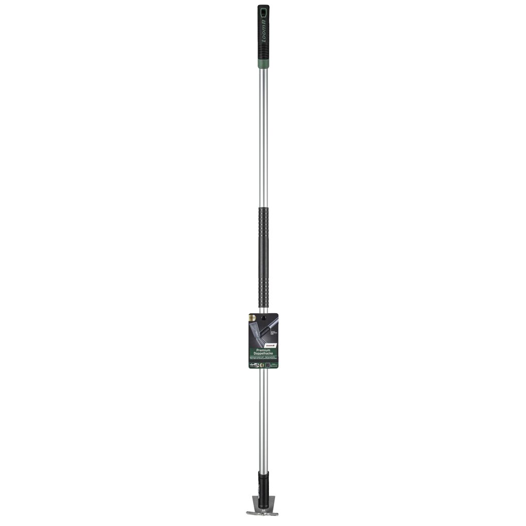 Premium-Doppelhacke Carbonstahl 3 Zinken 154 cm
