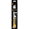 Fiskars Erntemesser mit gelbem Griff und schwarzer Klinge in Verpackung