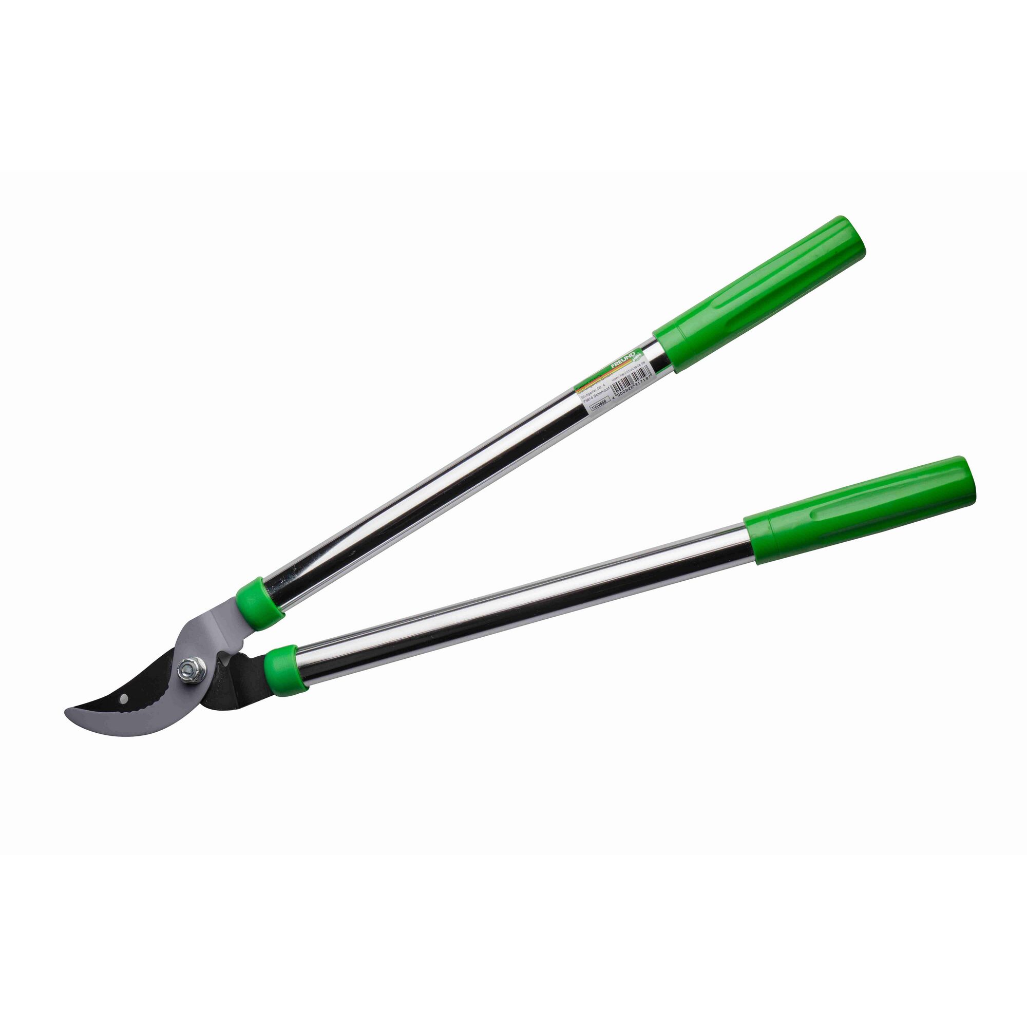 Astschere mit grünen Griffen