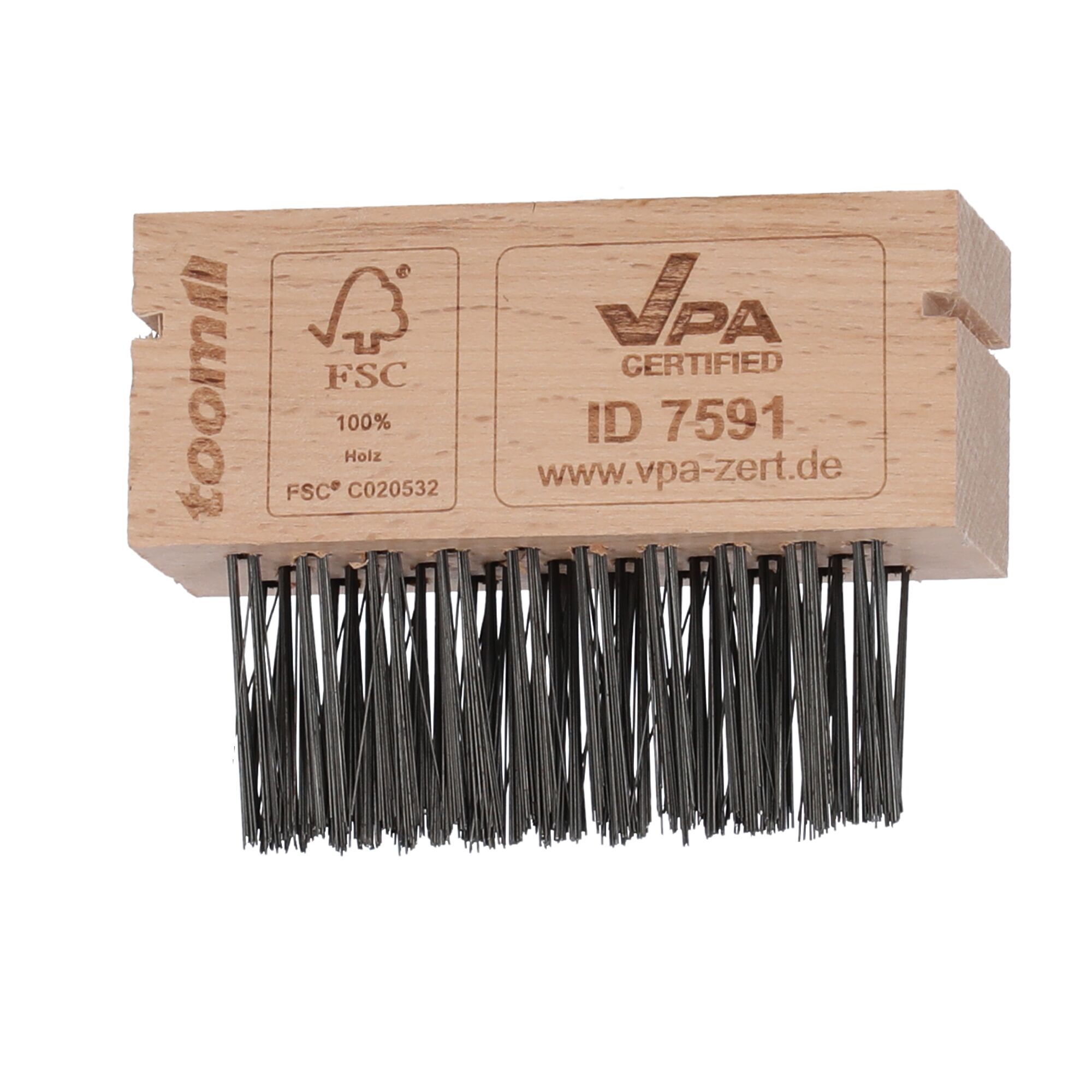 Drahtbürste mit Holzrücken
