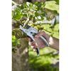 Person schneidet einen Ast mit einer Gartenschere