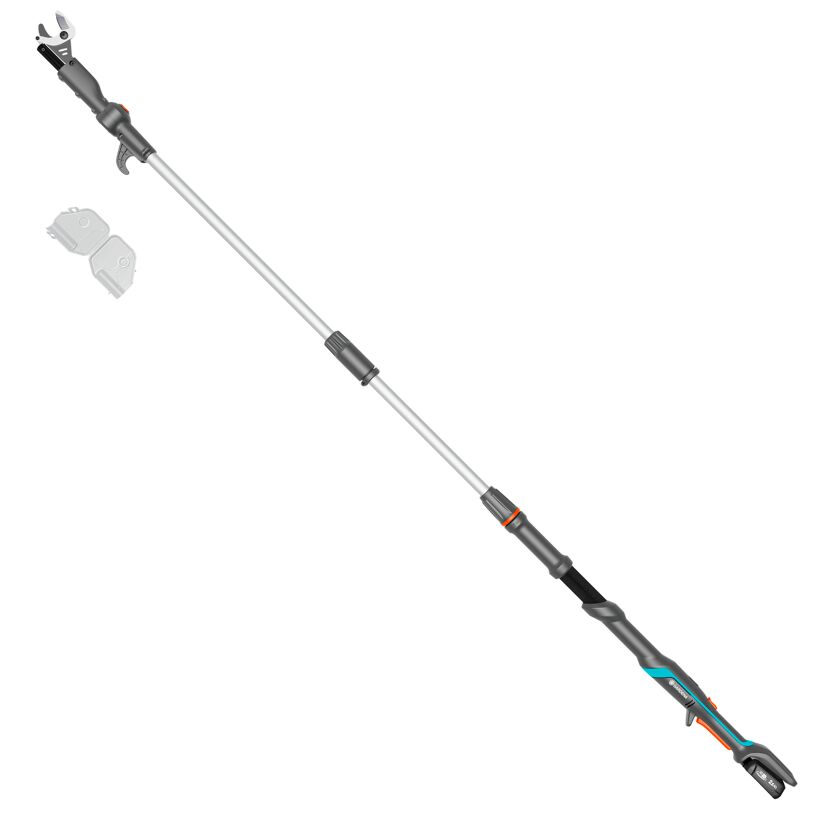 Gardena Akku-Baumschere mit langem Stiel