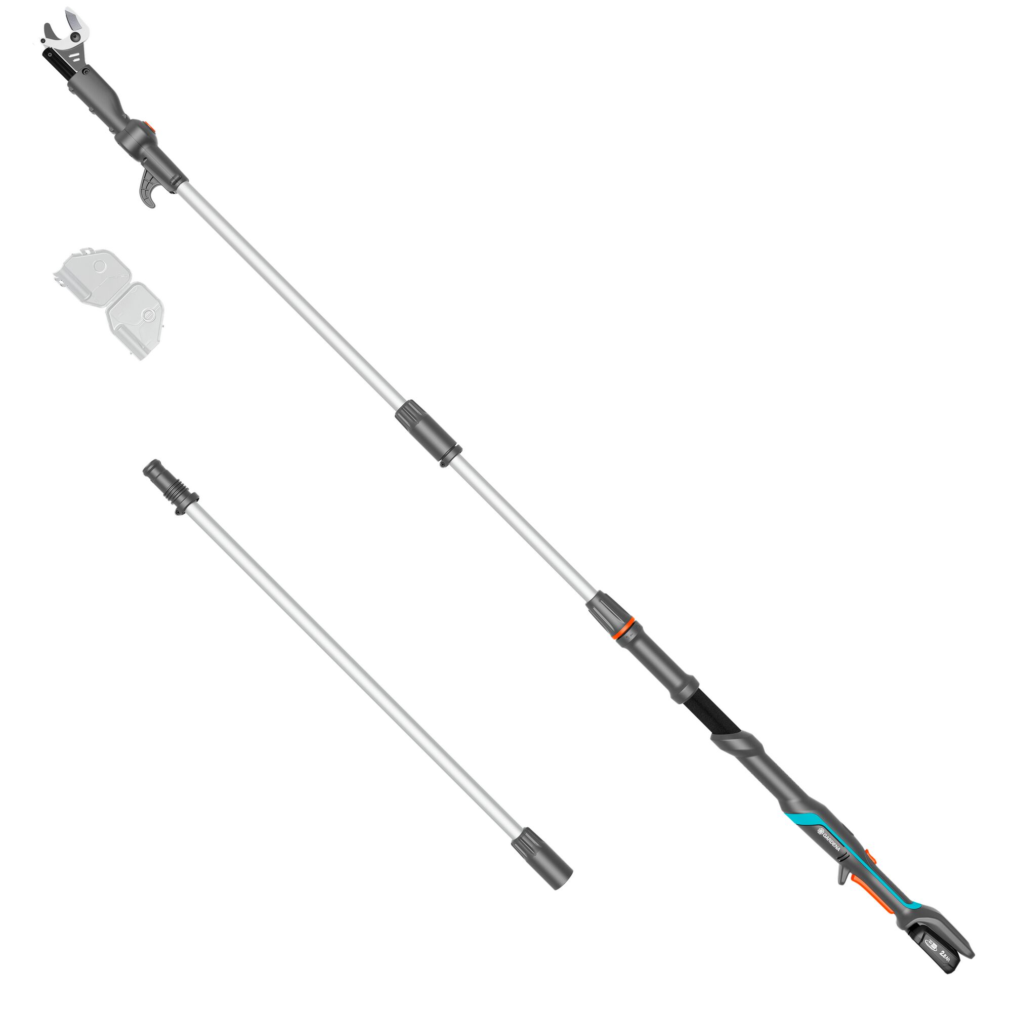 Gardena Akku-Baumschere mit Teleskopstiel