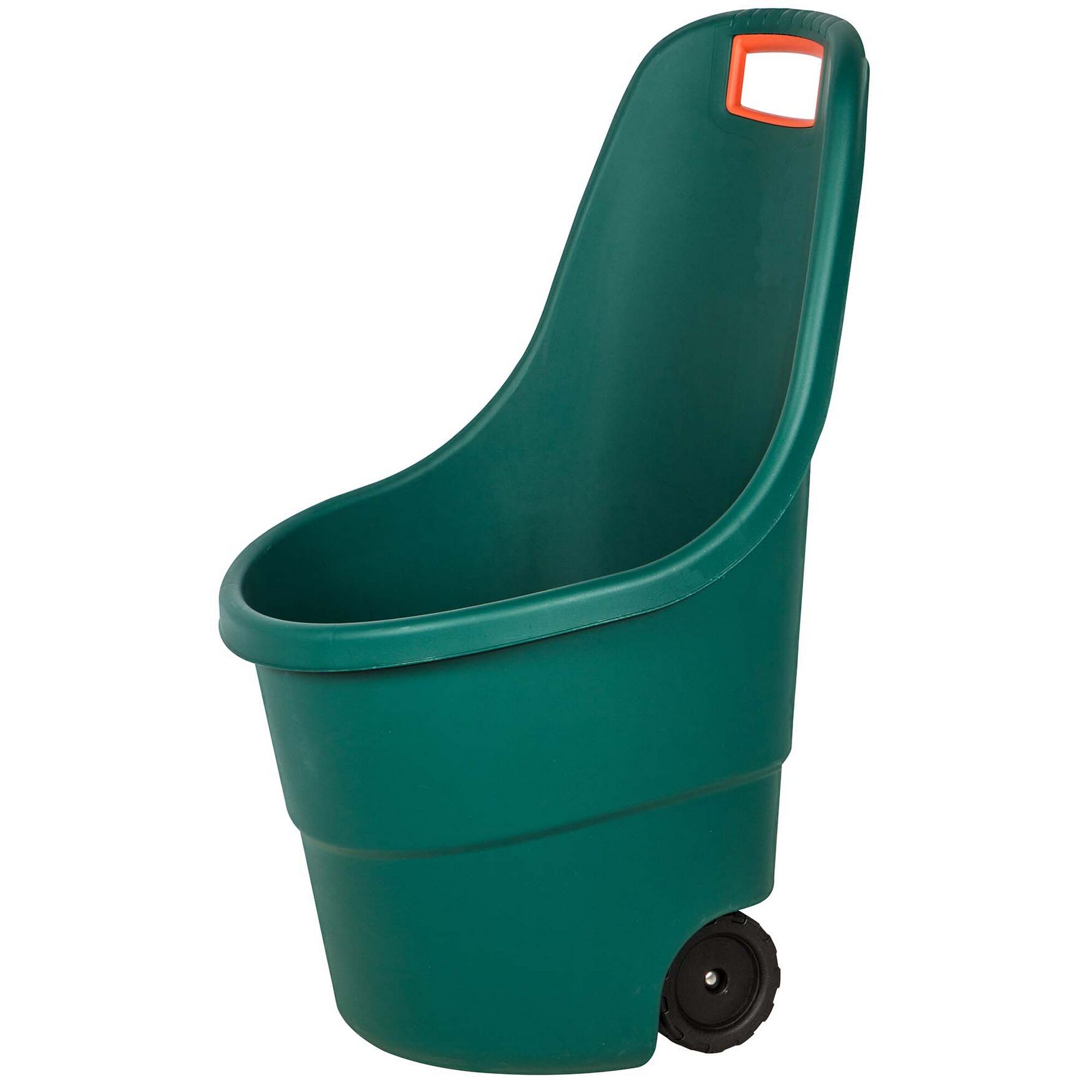 Grüner Gartentrolley mit einem Rad