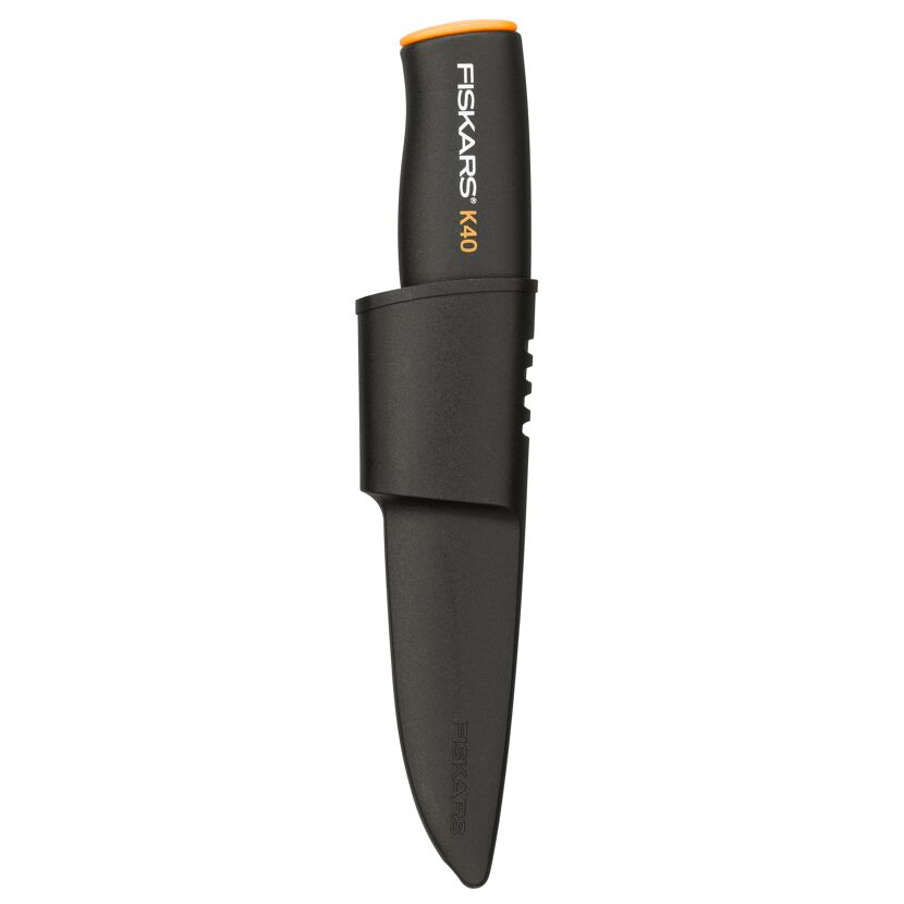 Fiskars Universalmesser K40 mit Kunststoffgriff und Scheide