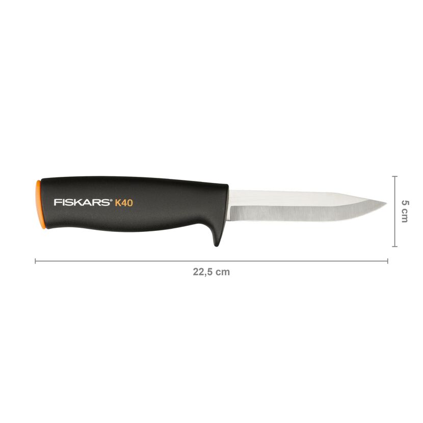 Fiskars Universalmesser K40 mit Kunststoffgriff