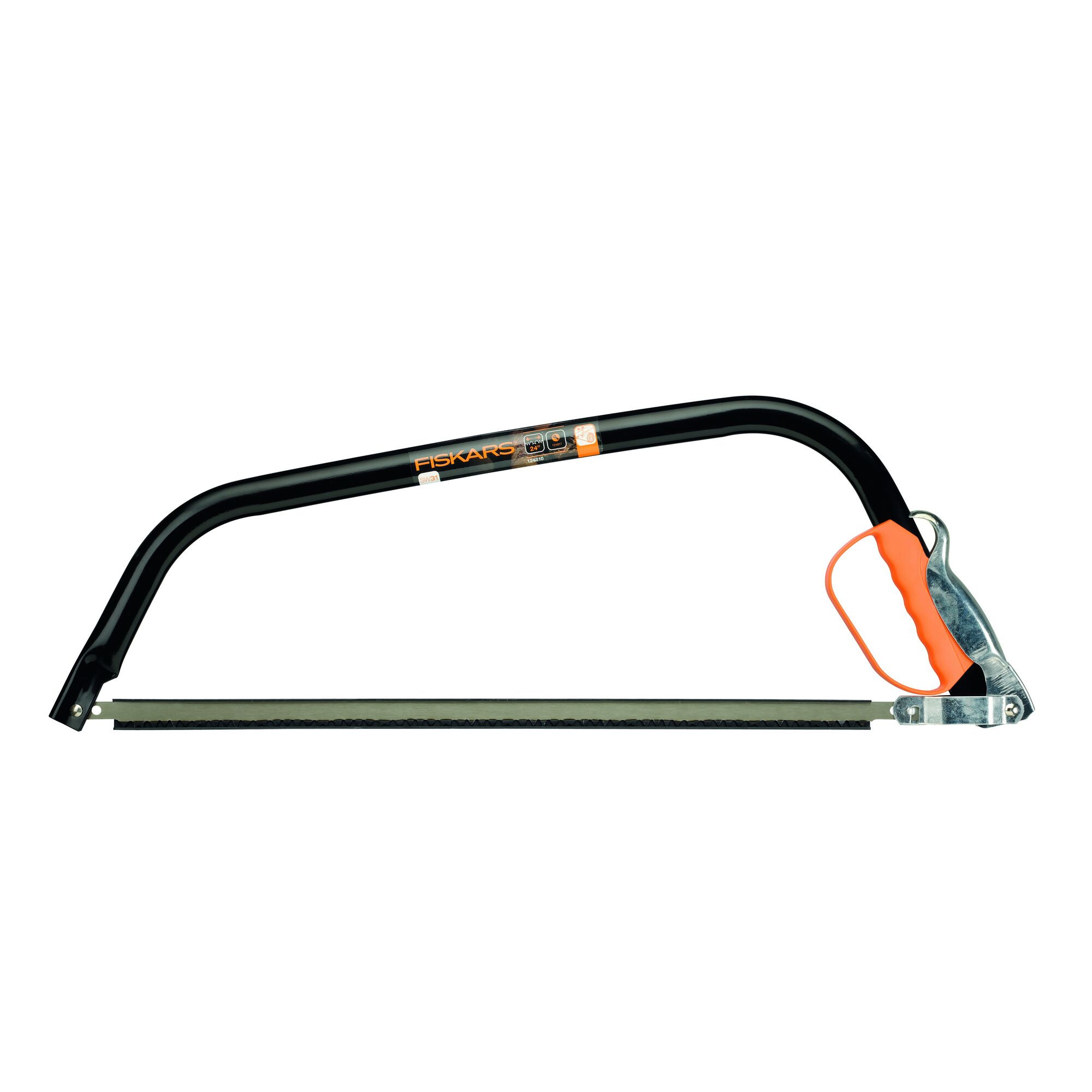 Bügelsäge von Fiskars mit orangem Griff