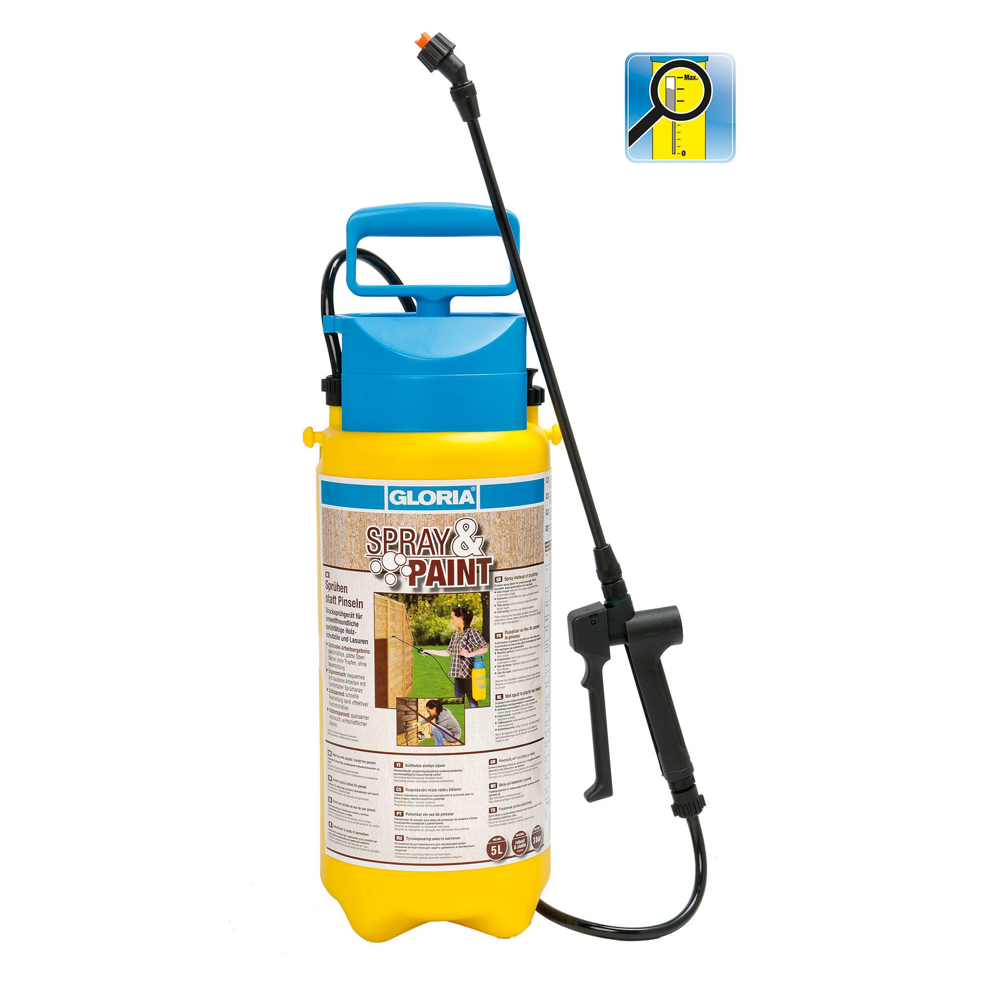 GLORIA Drucksprühgerät Spray & Paint 5l